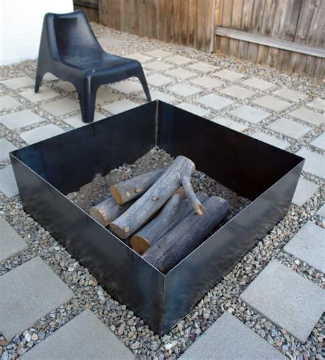 sheet metal for fire pit|homemade metal fire pit designs.